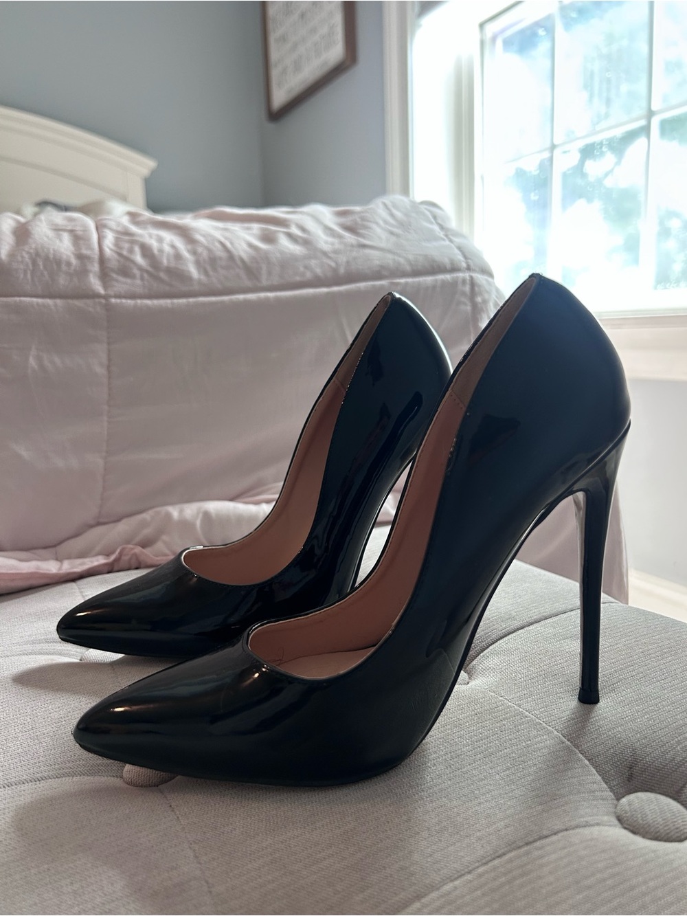 Classic Black Patent High Heel Pumps